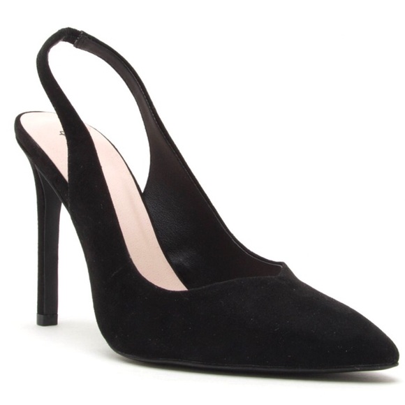 🔥 Qupid classic slingback black pump 4” heel 🔥 - Picture 2 of 4